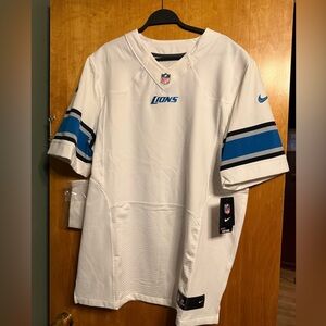 DETROIT LIONS blank Nike White Jersey